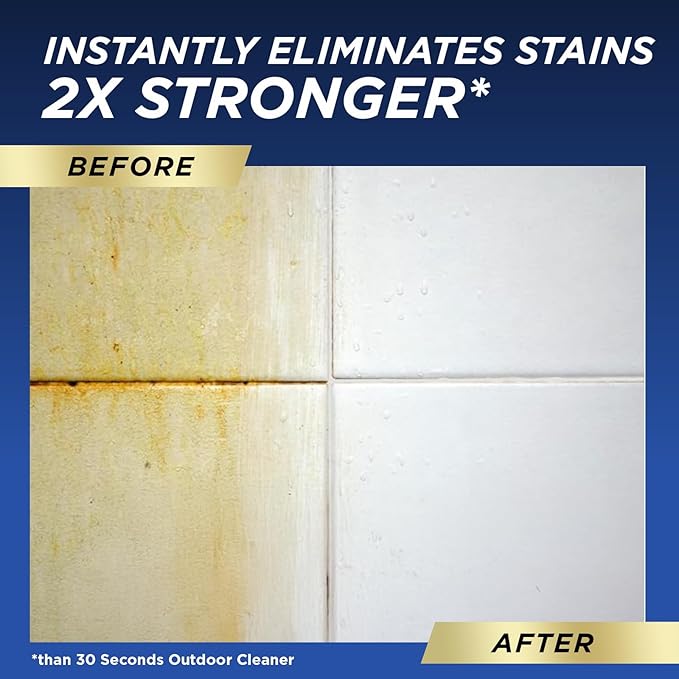 30 SECONDS Pro Mold and Mildew Stain Remover | Scrub Free | Brighter Results Instantly | Ready To Use Refill | 128 fl. oz. (2 PACK)