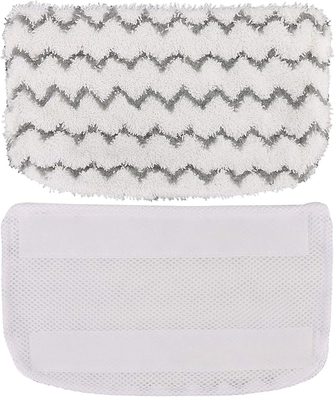 2 Pack Thickened Steam Mop Replacement Pads, Durable Microfiber Mop Pads Compatible with Shark S1000/S1000A/S1000C/S1000WM/S1001C, Washable Pads for Pet Owners and Families with Kids