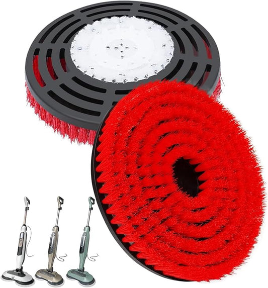 2 Pack Upgraded Replacement Pads for Shark Steam Mop - Advanced Scrubbing Brush Heads with Microfiber Surface | Deep Cleans Grout & Removes Stubborn Stains | Fits S7000/S8201/S8001/S7201 Models