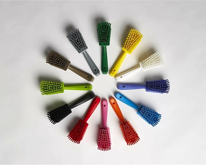 Vikan 41925 Brush,Washing,Stiff,10",PP/PBT,White