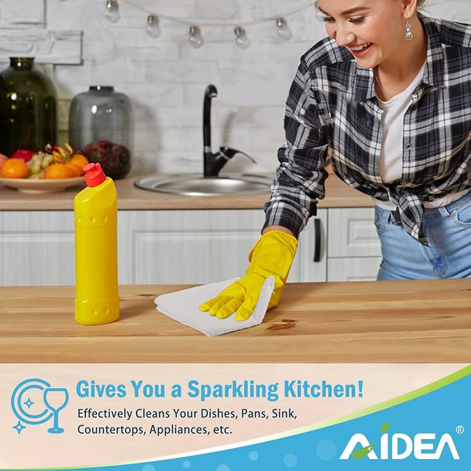 AIDEA White Microfiber Cleaning Cloth 50PK, Absorbent Cleaning Rags 12"x12" | Microfiber Towels for Cars Lint Free Soft Microfiber Towels, Kitchen Towels Dusting Cloth, Dish Rags, Cleaning Towels