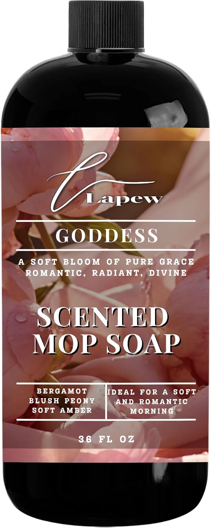 Lapew Goddess Scented Mop Soap - Sweet Grace Type | Luxury Floor Cleaner Concentrate for Mopping Tile, Laminate, Vinyl & Hardwood | Streak-Free, Low-Foam | 36 oz