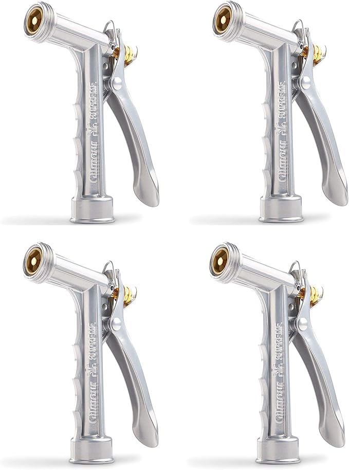 Gilmour Solid Metal Hose Spray Nozzle with Threaded Front - Garden Watering - 573TF, 4 Pack