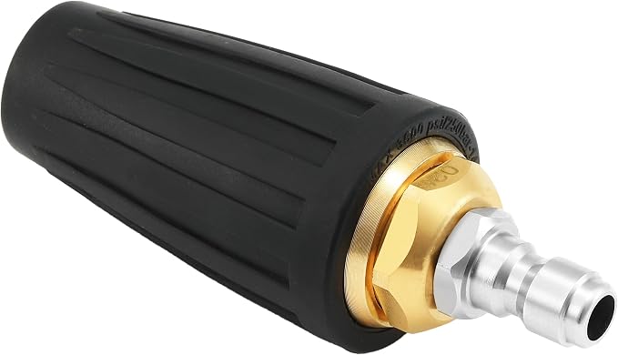 Tool Daily Turbo Nozzle Pressure Washer, 360° Rotating Nozzle | Pressure Washer Turbo Tip for Car Washing, Concrete, Brick Cleaning, 1/4 Inch Quick Connect, 3600 PSI, 2.5 GPM