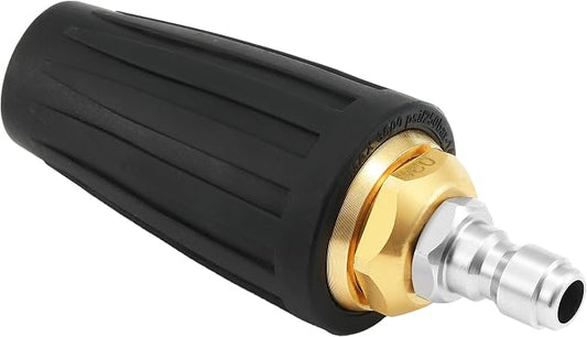 Tool Daily Turbo Nozzle Pressure Washer, 360° Rotating Nozzle | Pressure Washer Turbo Tip for Car Washing, Concrete, Brick Cleaning, 1/4 Inch Quick Connect, 3600 PSI, 2.5 GPM