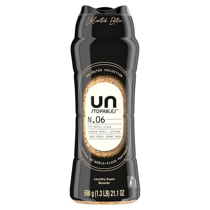 Downy Unstopables Unlimited Collection In-Wash Laundry Scent Booster Beads, No. 06, Fine Fragrance, Long-Lasting Fresh Scent Beads, 21.1 oz