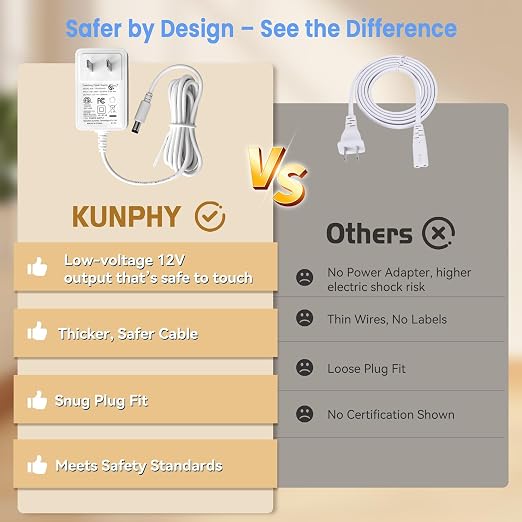 KUNPHY Jewelry Cleaner, 46kHz Ultrasonic Cleaner, White | One-Touch Control,12 OZ Tank, Fits Rings, Glasses, Jewelry, Dentures, Ideal Gift for Women Mom Wife Daughter