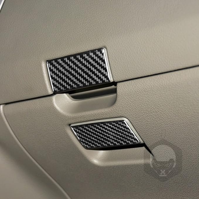 Co-Pilot Box Handle Trim for Toyota Corolla 2009-2013 Accessories Black | Soft Carbon Fiber | Upgrades for Car | Only for Left-Hand Drive | Anti-Scratch | Sporty Style