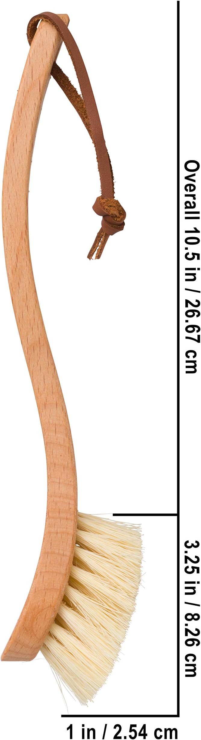 Redecker Dish Brush Set, Tampico Fiber, Curved Handle, 2 Pack – Wrap-Around Design for Everyday Cleaning, Made in Germany