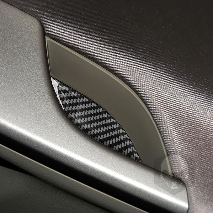 Door Storage Mat Trim for Toyota Corolla 2009-2013 Accessories Black | Soft Carbon Fiber | Upgrades for Car | Only for Left-Hand Drive | Anti-Scratch | Sporty Style
