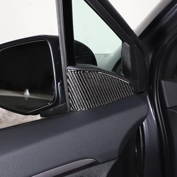 Interior Front Door A-Pillar Triangle Cover Trim for Honda Pilot 2016-2022/ Ridgeline 2017-2023/ Passport 2019-2023, Front Door Inner Triangle A Colum Cover Trim (Inner A-Pillar Trim Sticker)