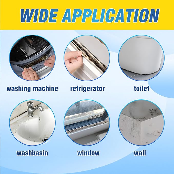 AstraVox Home Remover Gel, Washing Machine Cleaner for Washing Machine Seal, Front Load Washer, Refrigerator Strips, Tile, Home Kitchen Sinks, Toilet, Bathroom (7.44oz)