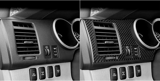 Speedometer Stickers Fit for Toyota 4Runner(N210) 2003-2009 | for SR5/Sport Edition/Limited | Real Carbon Fiber | Accessories | Speedometer Surround Trim | Self-adhesive | Anti-scratch