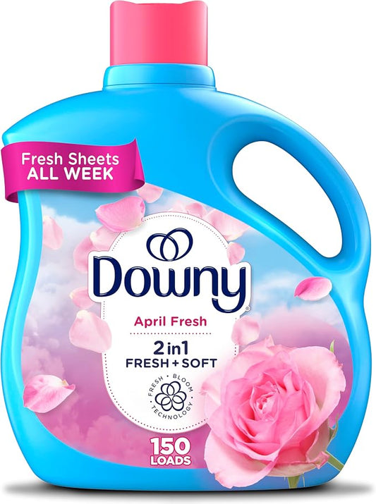Downy Fabric Softener Liquid, April Fresh Scent, 111 fl oz, 150 Loads