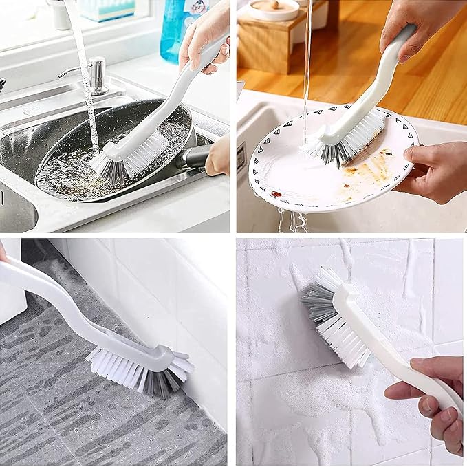 ELANE 10 Pcs Dish Scrub Brush Small Scrub Brushes for Cleaning,Kitchen Scrub Brush for Dishes,Corner Scrub Brush