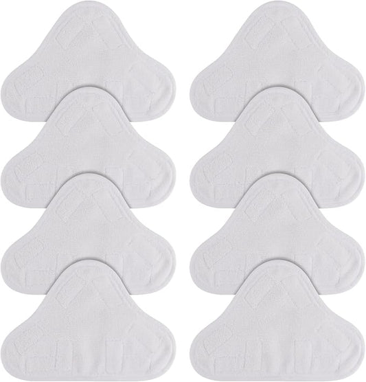 Sgizoku Microfiber Steam Mop Pad Replacement Compatible with H2O H20 Mop X5 Steam Steam Cleaners Washable & Reusable - 8 Pack