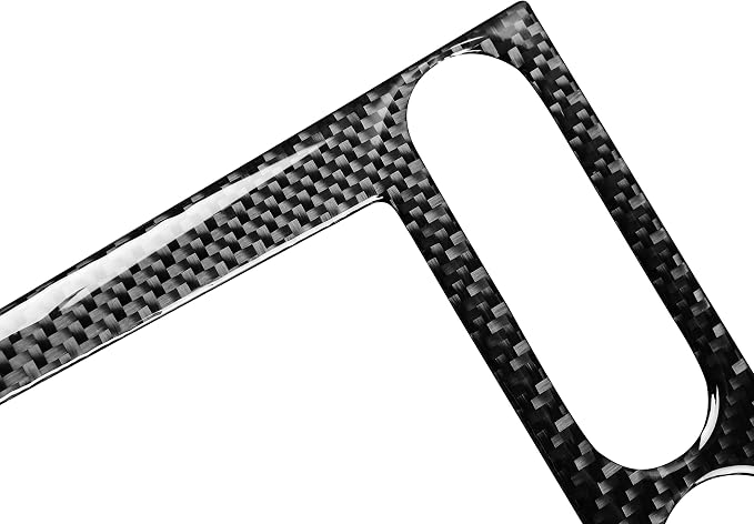 Real Carbon Fiber Trim for Ford Mustang GT Shelby Accessories | for 2005 2006 2007 2008 2009，Central Console A/C CD Player Panel Cover，Thick Overlay Sticker Decal，3PCs
