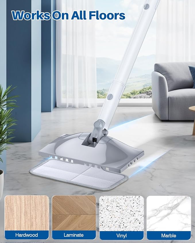 LABIGO 6 Pack Steam Mop Replacement Pads for Multi-Surface Cleaning | Machine Washable Reusable Microfiber Cloths, Compatible With Steamer Mop for Cleaning Floors and Carpets