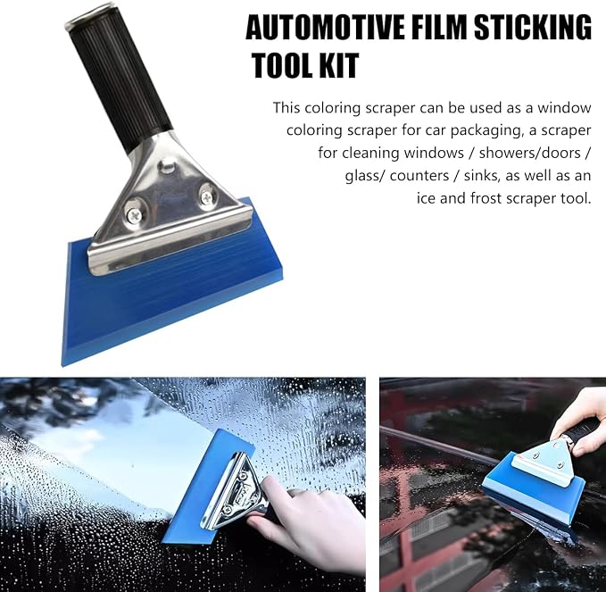 Mandark 43PCS Car Window Tint Tool Kit with Squeegees and Knife | Plastic rubber and metal build, works on flat surfaces and curves, supports film smoothing and trimming, auto repair tools
