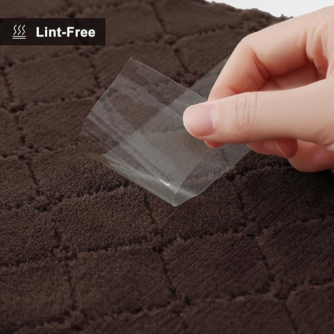 Homaxy 12 Pack Dish Towels for Kitchen (13 x 19 Inches, Brown), Super Soft and Absorbent Coral Velvet Dish Cloths for Washing Dishes, Nonstick Oil Fast Drying Microfiber Cleaning Cloth