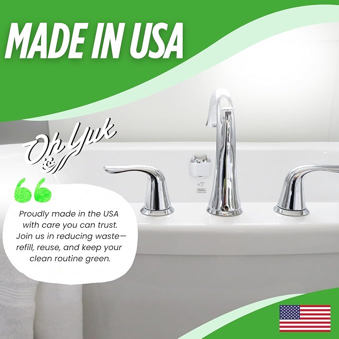 Oh Yuk Tub and Tile Cleaner - Removes Soap Scum and Residue | Biodegradable, Vegan, Cruelty-Free Formula - Made in USA