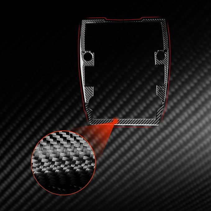 Real Carbon Fiber Trim for Toyota Camry Accessories | for 2012 2013 2014 Multimedia Panel Frame Sticker Interior Thick Overlay Decal