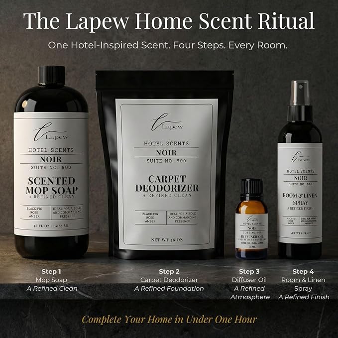 Lapew Hotel Scents Luxury Room Spray | Noir Suite 900 | Inspired by The EDITION Hotel | Linen Spray Air Freshener & Fabric Spray | 8 fl oz