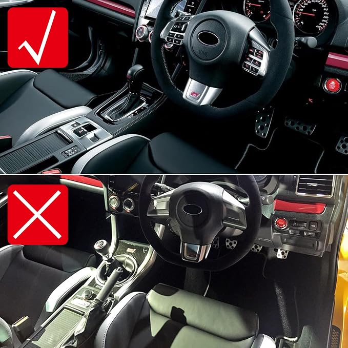 HIGH FLYING for Subaru WRX, WRX STI 2015-2021 Car Interior Accessories Gear Box Panel Cover Trim ABS Carbon Style 1pc (Not fit Manual Transmission)