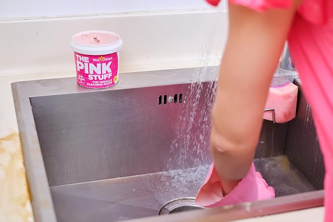 Stardrops The Pink Stuff Cleaning Paste 500g, Multi Purpose Cleaner for Kitchen, Bathroom, Tiles, Glass, Shower, Oven, Sink, Stainless Steel, Removes Grease, Grime & Stains (Pack of 2)