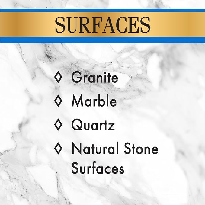 Stone Care International Daily Cleaner/Polish & Sealer Stone Care Kit for Granite, Quartz, Quartzite, Limestone Countertops - No residue, Superior Protection
