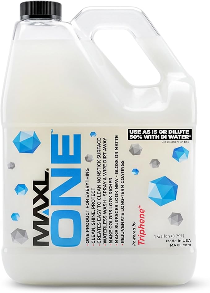MAXLONE™ Car Spray with Triphene® All Purpose Waterless Detailer 1 Gallon | Quick Spray & Wipe, Clean, Shine, Protect Paint, Glass, Wheels, and Trim Without Pre-Washing (1 Gallon)