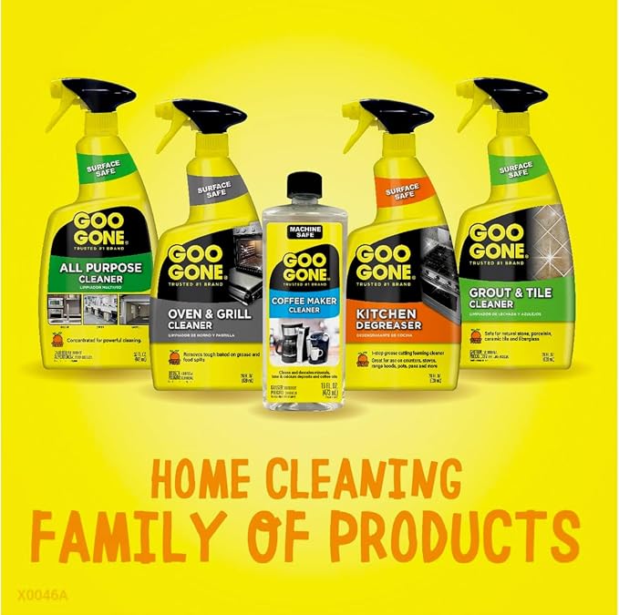 Goo Gone Oven & Grill Cleaner, Surface Safe, Removes Tough Baked-On Grease & Food Spills, Foaming Action, 14 fl oz