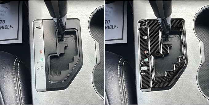 Real Carbon Fiber Trim for Toyota Camry Accessories | for 2012 2013 2014 Center Control Gear Shift Decoration Panel Frame Sticker Interior Thick Overlay Decal