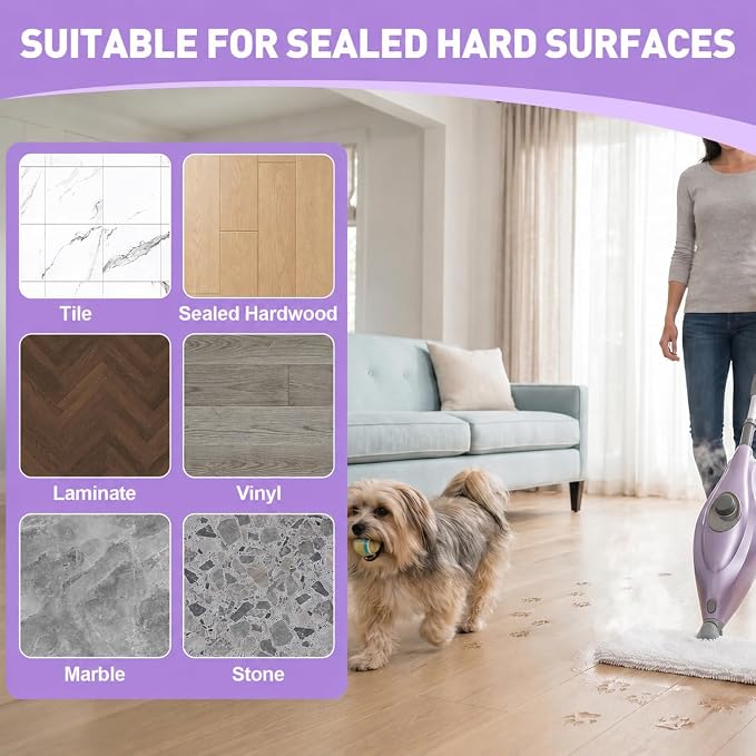 Tidy Monster 2 Pack Microfiber Steam Mop Replacement Pads for Steam Pocket Mops S3500 Series S3501 S3601 S3550 S3901 S3801 SE450 S3801CO S3601D, Machine Washable Easy Cleaning Pads
