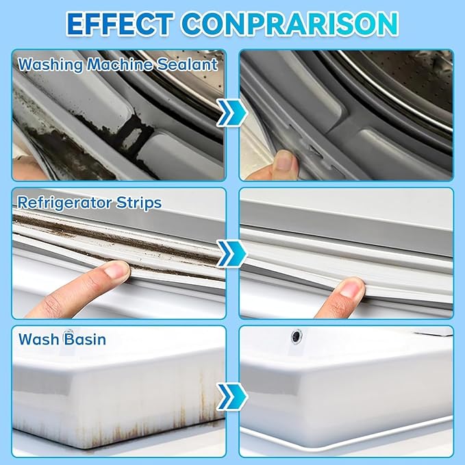 Home Remover Gel, 8 Fl Oz Household Washing Machine Cleaner for Washing Machine, Refrigerator Strips, for Tiles Grout Sealant Bathroom Cleaning Home Kitchen Sinks Cleaning Grout Cleaner