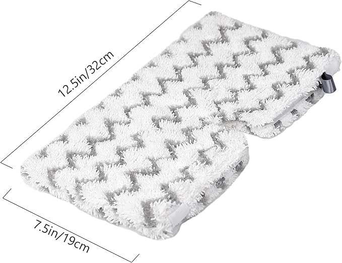 F Flammi 8-Pack Replacement Pads Compatible with Shark Steam Pocket Mop S3501 S3601 S3901 S3550 S3801 SE450, Double-Sided Microfiber Refills for Hardwood Tile Floor, Professional Scrubbing Strips