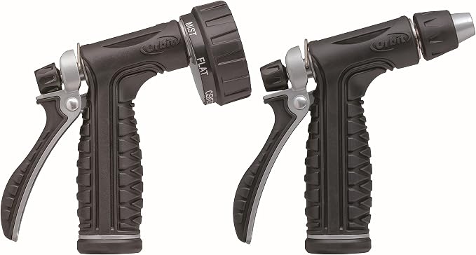 Orbit 26814 Pro Flo Metal Rear Trigger Hose Spray Nozzles Dual Pack