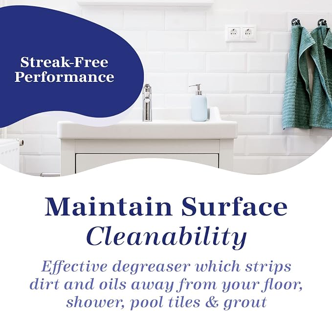 Marblelife Tile & Grout Cleaner - Tile and Grout Cleaner for Floors, Pools, Bathroom Shower, Bath & Other Surfaces, Safe & Effective, 32oz Spray