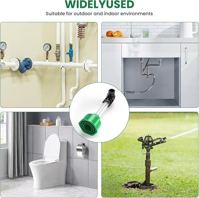 AC Drain Line Unclogger, HVAC to PVC Pipe AC Drain Line Cleaner Tool, A/C Condensate Drain Line Cleaner Adapter, Air Conditioner Wet Vac Attachment to Evacuate and Unclog AC Drain Lines-Green