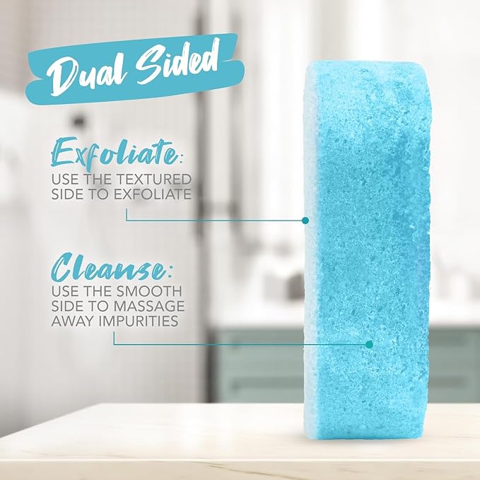 Spongables Pedi Scrub Foot Exfoliating 20+ Wash Sponge, Clean & Fresh, 3 Count