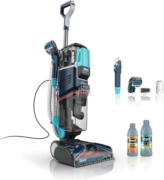 Shark R-EX200 CarpetXpert Deep Cleaner for Carpet, Rugs & Upholstery with StainStriker, Navy - Certified Refurbished