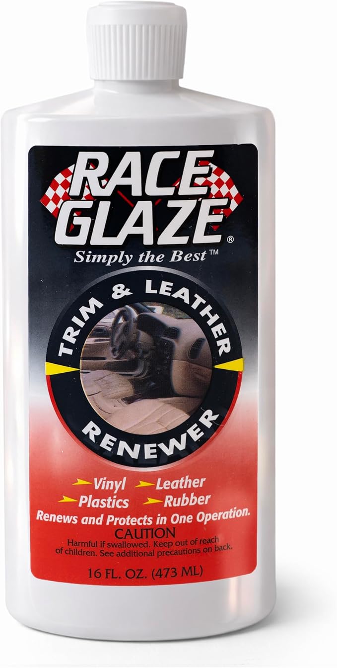 15121 Trim & Leather Renewer - 16oz Bottle | Cleans and renews plastic, vinyl, rubber, and leather with a clean, non-greasy finish.