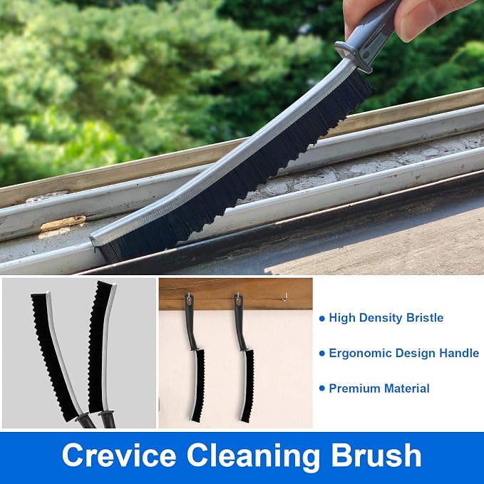 XANGNIER Window Track Cleaning Tools,Window Sill Cleaner Tool Kit,8 Pcs | Sliding Door Track Cleaner,Groove Crevice Seal Cleaning Brush for Tile Lines/Shutter/Car Vents/Air Conditioner/Keyboard