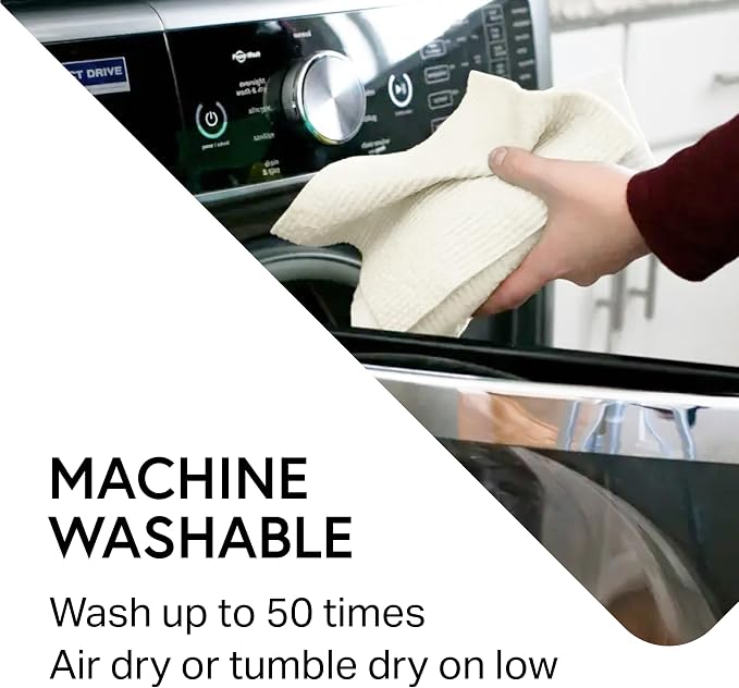 Swedish Wholesale Dishcloths Reusable 8" x 7" Sponge Cloths, Bulk 10 Pack of High Absorbent Cellulose Dish & Kitchen Cleaning Hand Towels, Wring to Dry & Machine Wash, Odor Resistant, White