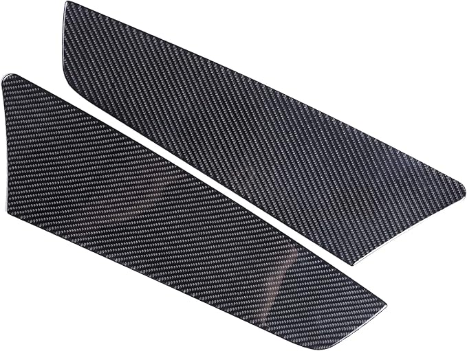 Door Anti-Kick Pad Stickers for Honda Pilot 2016-2022/Ridgeline 2017-2023/Passport 2019-2023, Inner Car Door Anti-Collision Mat, Interior Door Trim Panel, Carbon Fiber (Rear Door Trim Panel Sticker)