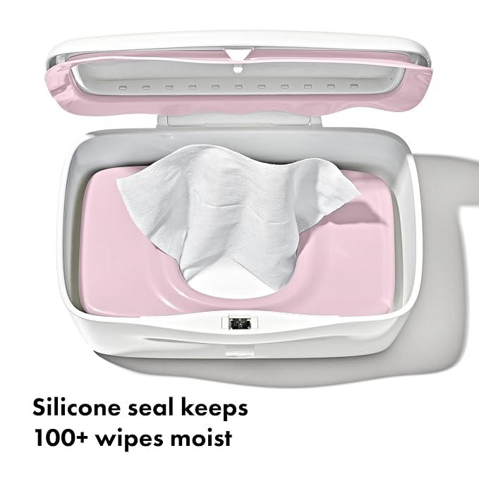 OXO Tot Perfect Pull Wipes Dispenser, Baby Wipe Holder - Blossom