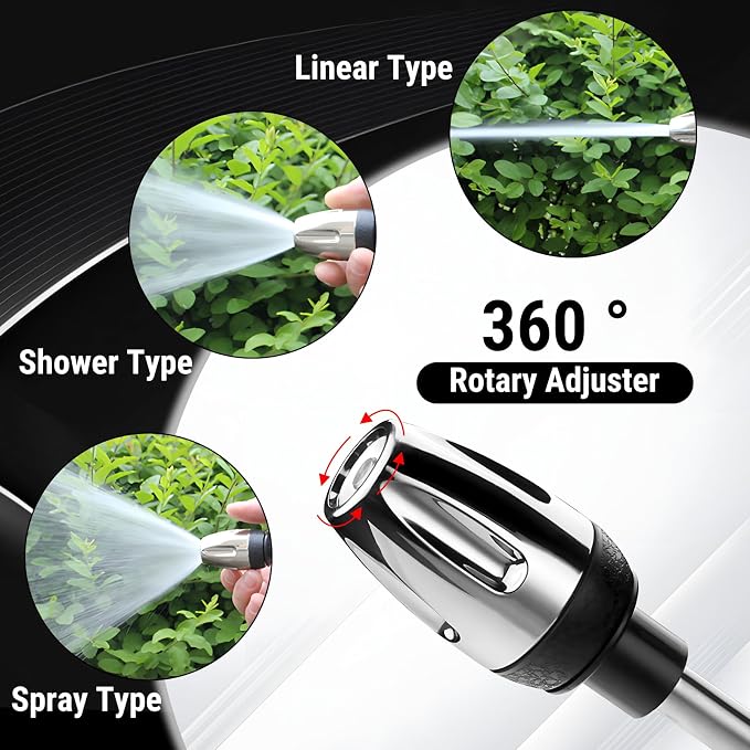 Pressure Washer, High Pressure Hose Nozzle with Connectors, Water Sprayer Cleaning Tool for Car Window, High and Portable Pressure Washer Wand for Plant Watering and Lawn Care(Water Gun + Connector)