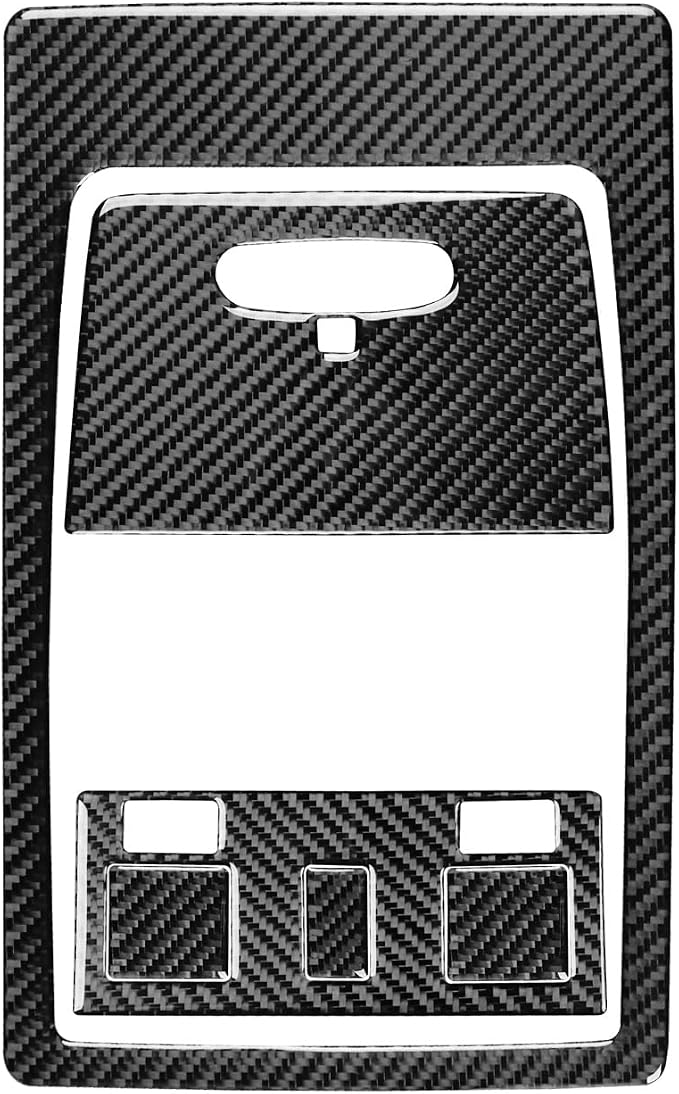 Fit for Cadillac Escalade ESV 2007-2014 / EXT Hybrid 2009-2013 | Real Carbon Fiber | Accessories | Trim Set Reading Light Panel Cover | Stickers | Self-adhesive | Thick Overlay