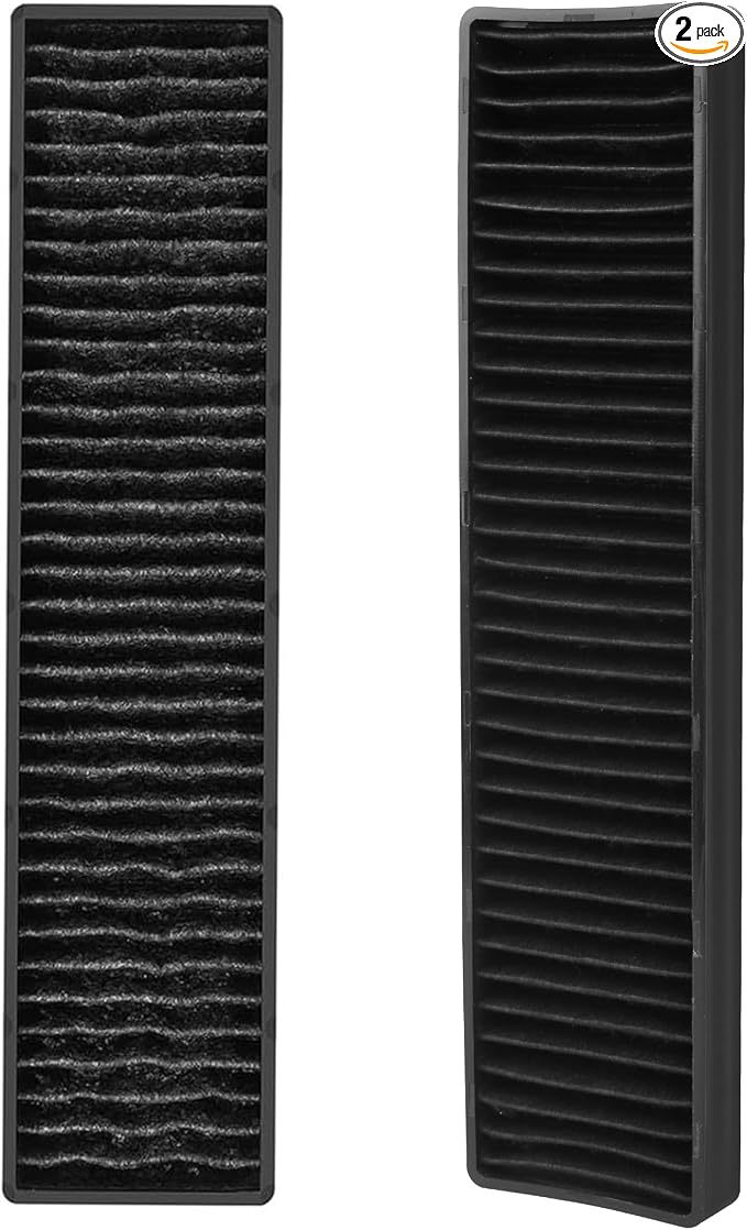 Replacement Filter Fit for LG Microwave Filter 5230W1A003A LMV1650ST, LMV1650SW LMV2031BD Microwave Grease Filter Microwave Charcoal Air Filte for lmv1650st lmv2031st Parts Charcoal Filter-Pack of 2