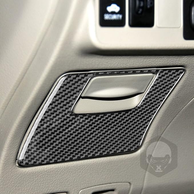 Driver Storage Cover Trim for Toyota Corolla 2009-2013 Accessories Black | Soft Carbon Fiber | Upgrades for Car | Only for Left-Hand Drive | Anti-Scratch | Sporty Style